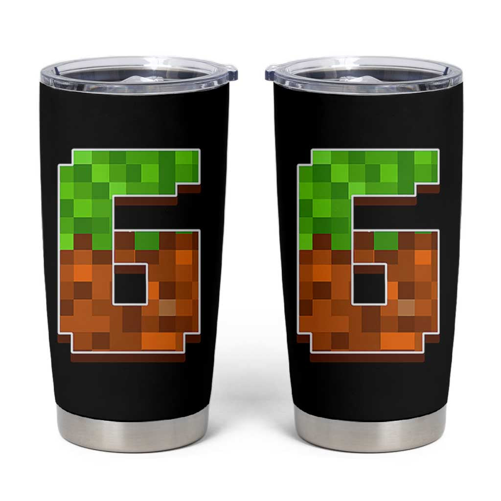 Number 6 Tumbler Cup Game Matching 67 Meme Costume 6th Birthday 6 Years - Wonder Print Shop