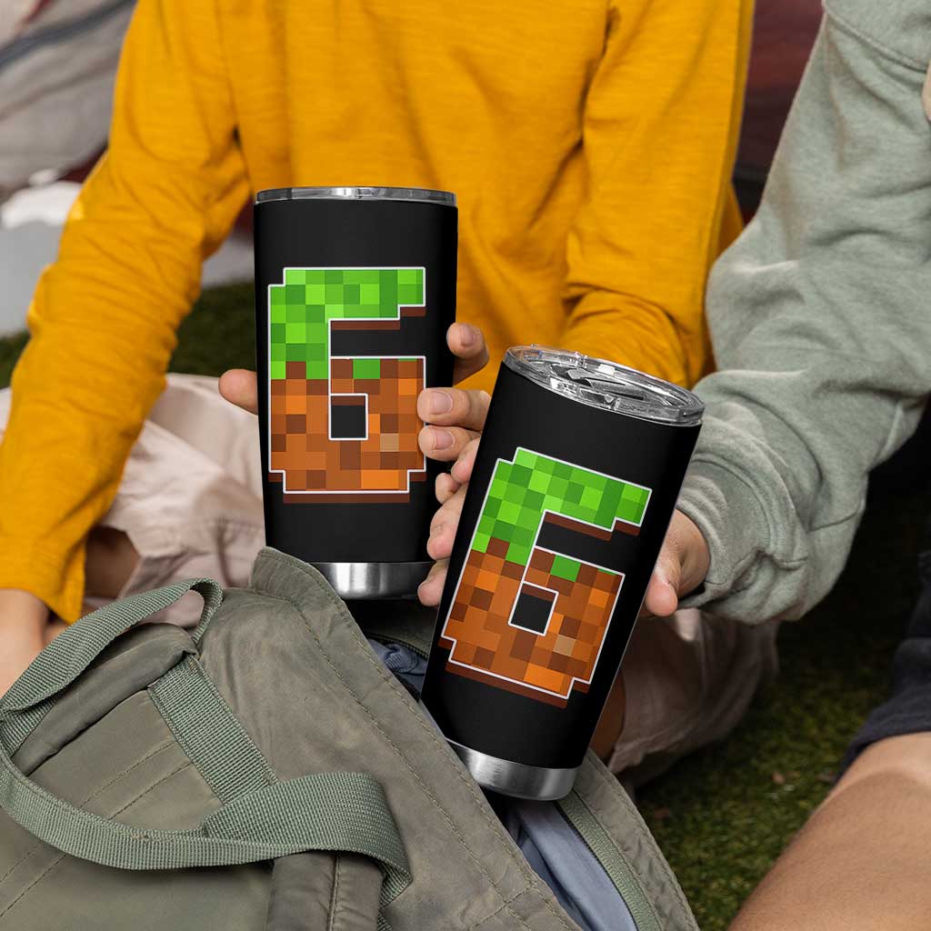 Number 6 Tumbler Cup Game Matching 67 Meme Costume 6th Birthday 6 Years - Wonder Print Shop