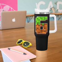 Number 6 Tumbler With Handle Game Matching 67 Meme Costume 6th Birthday 6 Years - Wonder Print Shop