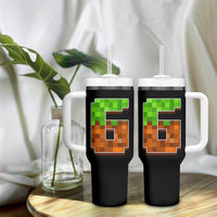 Number 6 Tumbler With Handle Game Matching 67 Meme Costume 6th Birthday 6 Years - Wonder Print Shop