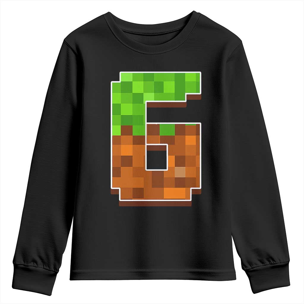 Number 6 Youth Sweatshirt Game Matching 67 Meme Costume 6th Birthday 6 Years - Wonder Print Shop