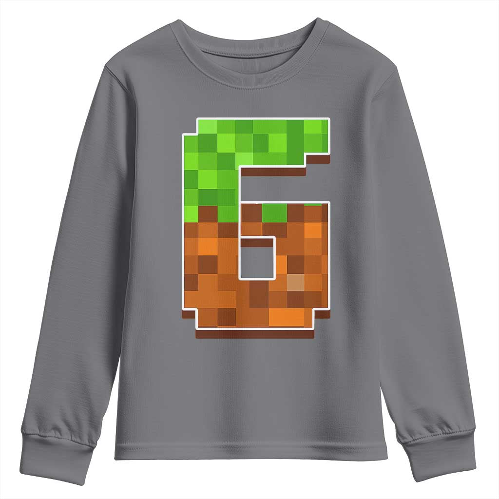 Number 6 Youth Sweatshirt Game Matching 67 Meme Costume 6th Birthday 6 Years - Wonder Print Shop