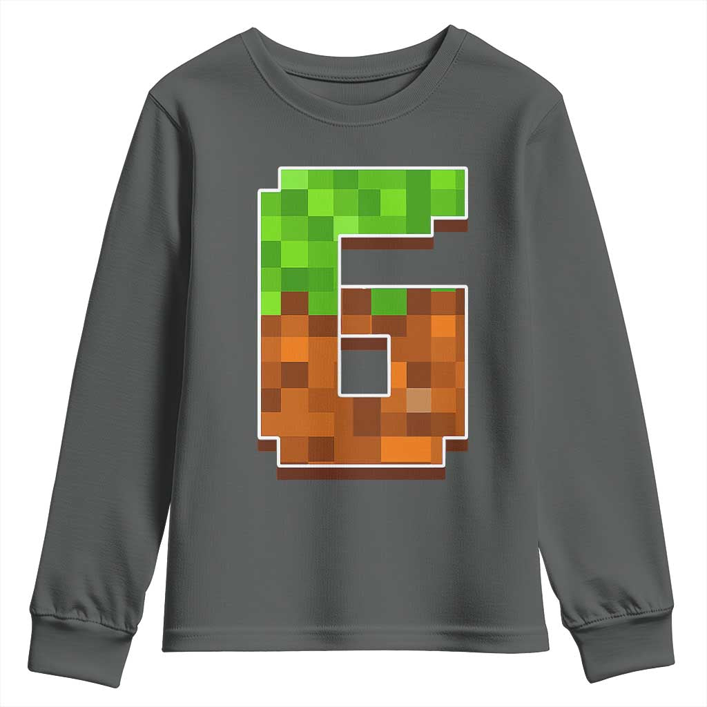 Number 6 Youth Sweatshirt Game Matching 67 Meme Costume 6th Birthday 6 Years - Wonder Print Shop