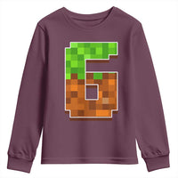 Number 6 Youth Sweatshirt Game Matching 67 Meme Costume 6th Birthday 6 Years - Wonder Print Shop