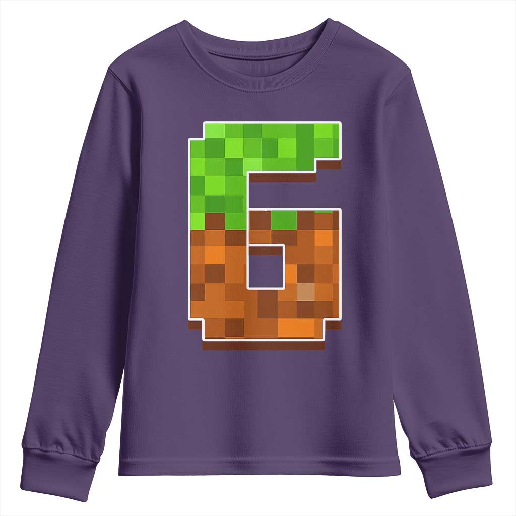 Number 6 Youth Sweatshirt Game Matching 67 Meme Costume 6th Birthday 6 Years - Wonder Print Shop