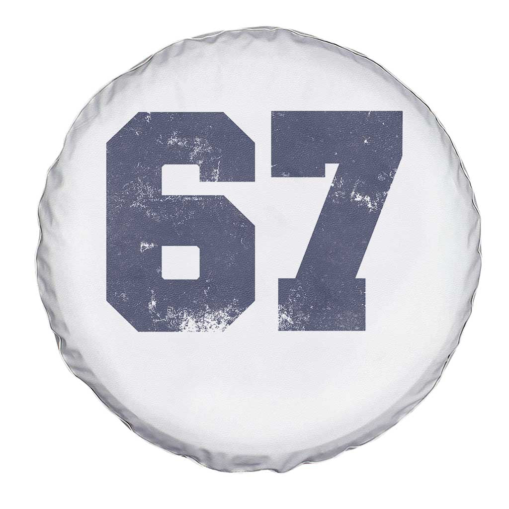 Number 67 Spare Tire Cover Numbered Uniform Sports Jersey Team 67th Birthday - Wonder Print Shop