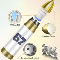 Number 67 Bullet Tumbler Numbered Uniform Sports Jersey Team 67th Birthday - Wonder Print Shop