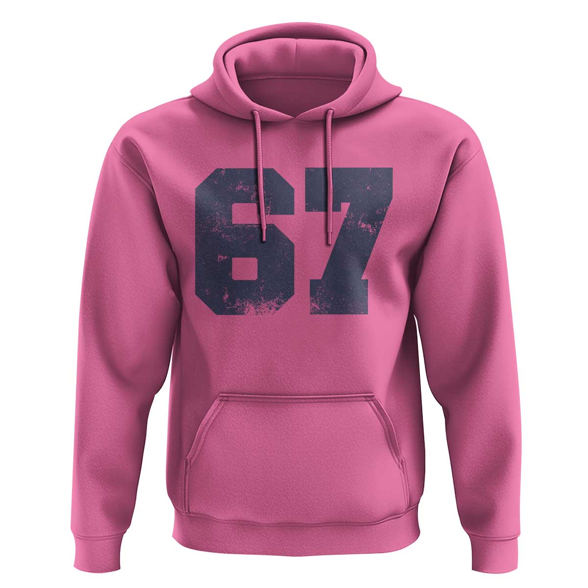 Number 67 Hoodie Numbered Uniform Sports Jersey Team 67th Birthday - Wonder Print Shop