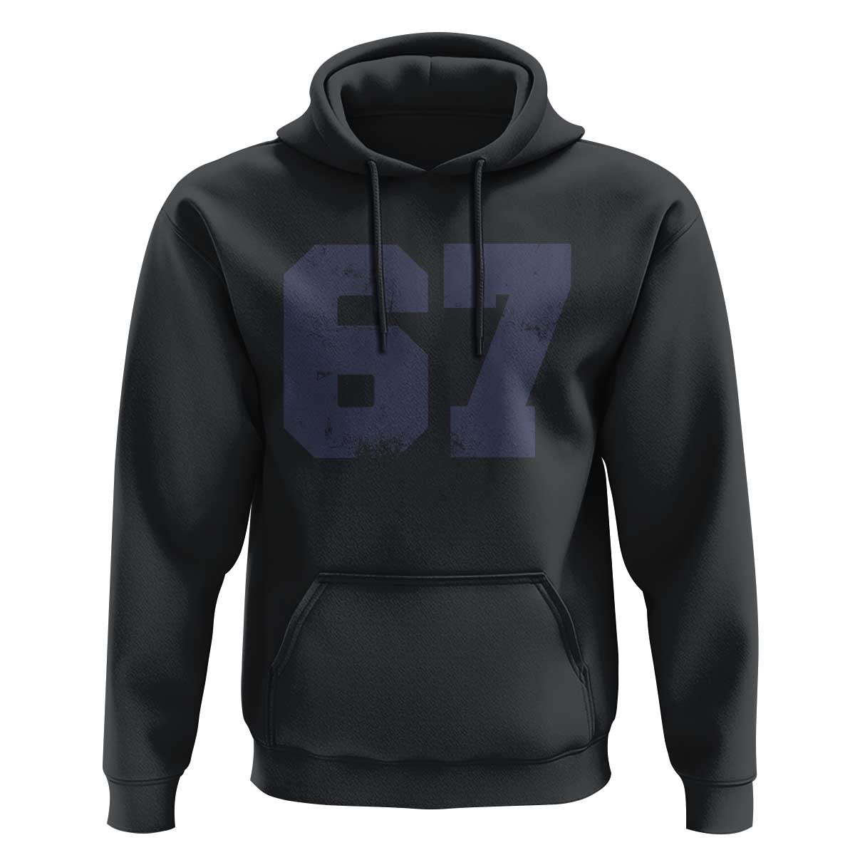 Number 67 Hoodie Numbered Uniform Sports Jersey Team 67th Birthday - Wonder Print Shop