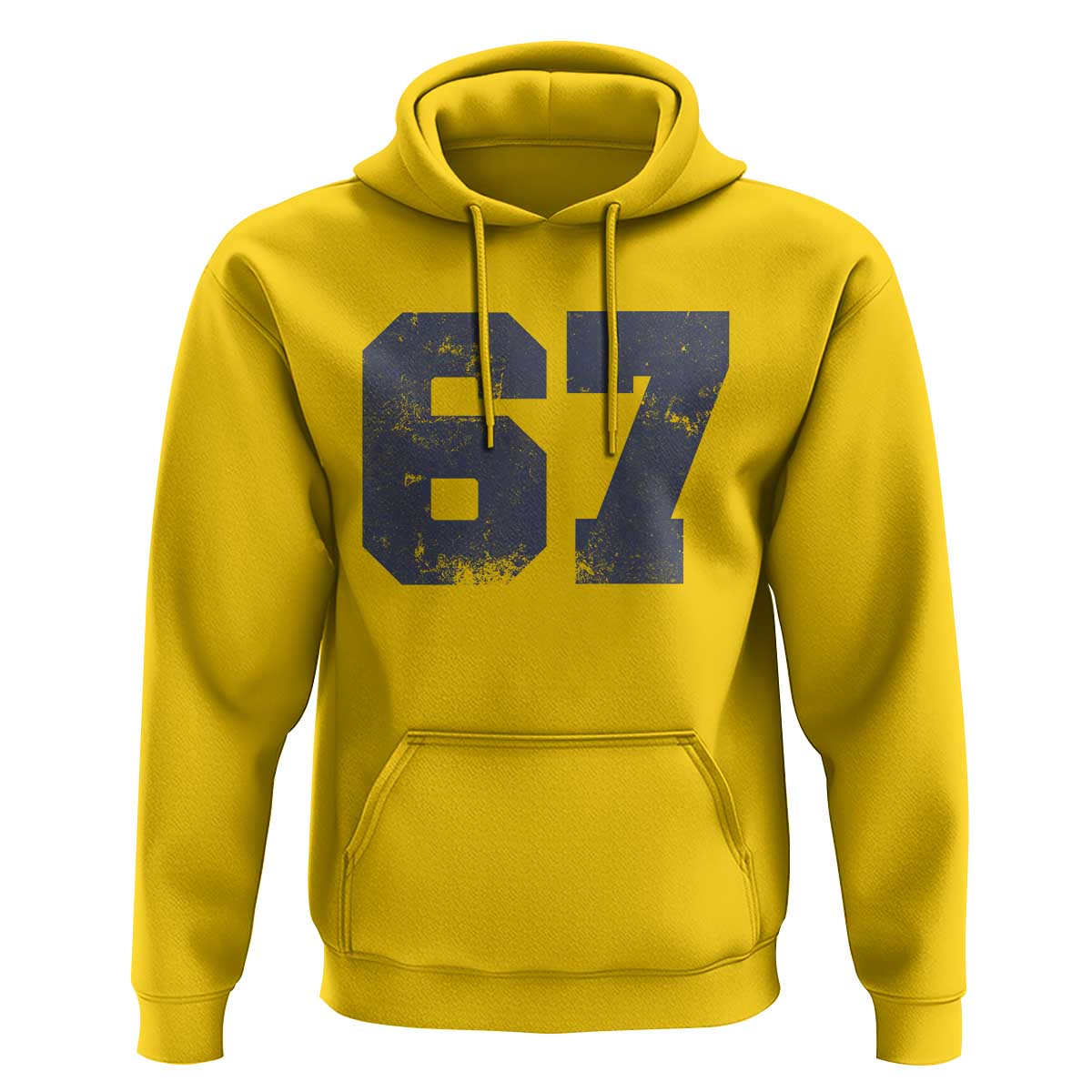 Number 67 Hoodie Numbered Uniform Sports Jersey Team 67th Birthday - Wonder Print Shop