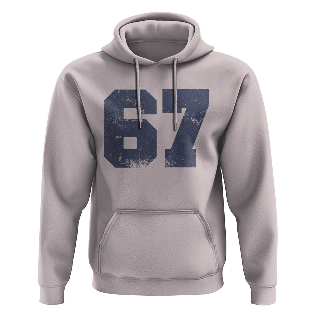Number 67 Hoodie Numbered Uniform Sports Jersey Team 67th Birthday - Wonder Print Shop