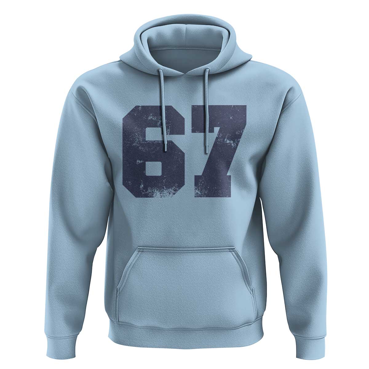 Number 67 Hoodie Numbered Uniform Sports Jersey Team 67th Birthday - Wonder Print Shop