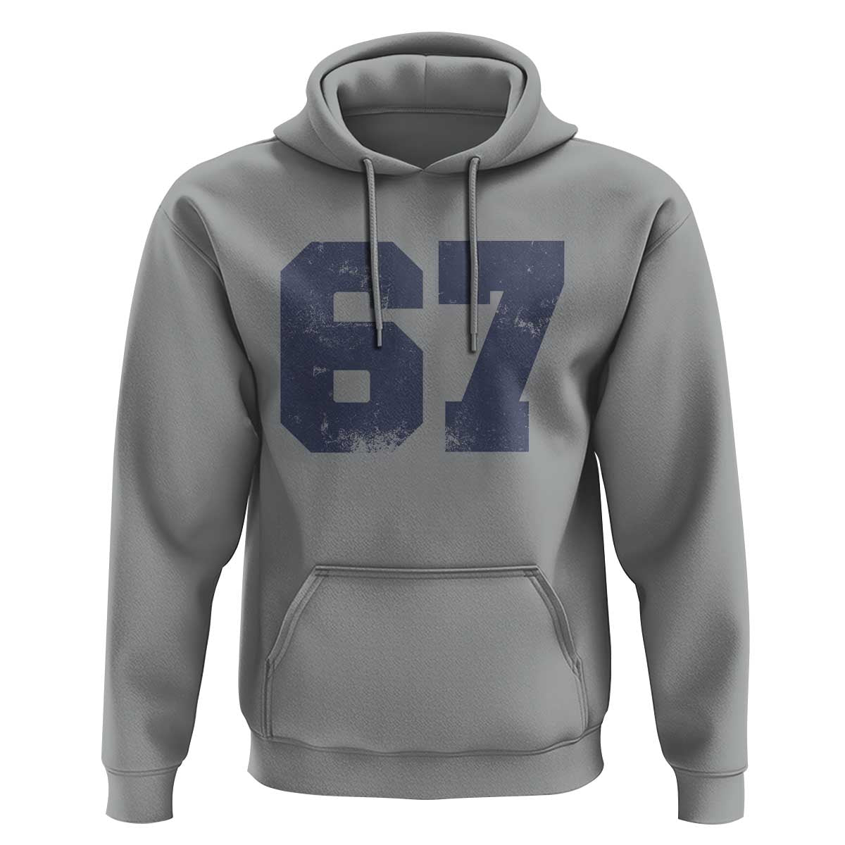 Number 67 Hoodie Numbered Uniform Sports Jersey Team 67th Birthday - Wonder Print Shop