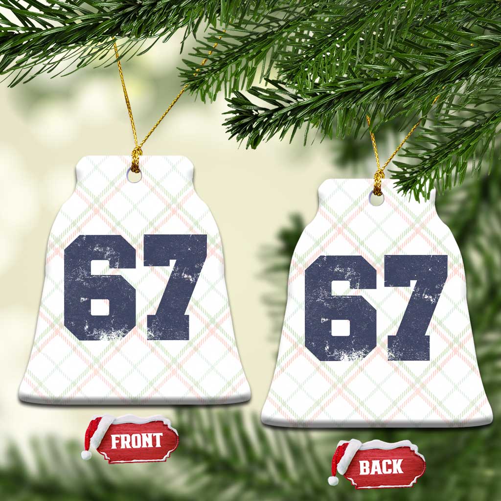 Number 67 Ceramic Ornament Numbered Uniform Sports Jersey Team 67th Birthday - Wonder Print Shop