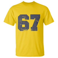 Number 67 T Shirt Numbered Uniform Sports Jersey Team 67th Birthday - Wonder Print Shop