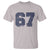 Number 67 T Shirt Numbered Uniform Sports Jersey Team 67th Birthday - Wonder Print Shop