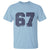 Number 67 T Shirt Numbered Uniform Sports Jersey Team 67th Birthday - Wonder Print Shop