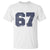 Number 67 T Shirt Numbered Uniform Sports Jersey Team 67th Birthday - Wonder Print Shop