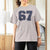 Number 67 T Shirt For Women Numbered Uniform Sports Jersey Team 67th Birthday - Wonder Print Shop