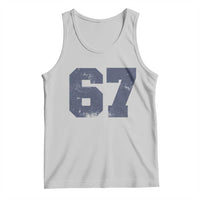 Number 67 Tank Top Numbered Uniform Sports Jersey Team 67th Birthday - Wonder Print Shop