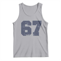 Number 67 Tank Top Numbered Uniform Sports Jersey Team 67th Birthday - Wonder Print Shop
