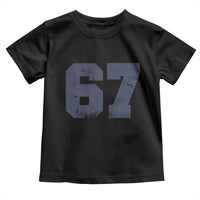 Number 67 Toddler T Shirt Numbered Uniform Sports Jersey Team 67th Birthday - Wonder Print Shop