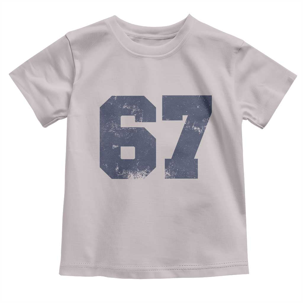 Number 67 Toddler T Shirt Numbered Uniform Sports Jersey Team 67th Birthday - Wonder Print Shop