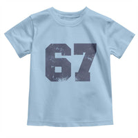 Number 67 Toddler T Shirt Numbered Uniform Sports Jersey Team 67th Birthday - Wonder Print Shop