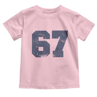 Number 67 Toddler T Shirt Numbered Uniform Sports Jersey Team 67th Birthday - Wonder Print Shop