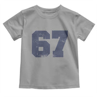 Number 67 Toddler T Shirt Numbered Uniform Sports Jersey Team 67th Birthday - Wonder Print Shop