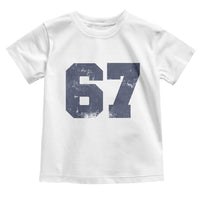 Number 67 Toddler T Shirt Numbered Uniform Sports Jersey Team 67th Birthday - Wonder Print Shop