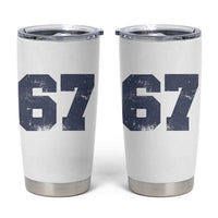 Number 67 Tumbler Cup Numbered Uniform Sports Jersey Team 67th Birthday - Wonder Print Shop