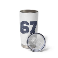 Number 67 Tumbler Cup Numbered Uniform Sports Jersey Team 67th Birthday - Wonder Print Shop