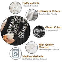 67 Jersey Number Throw Blanket Funny Six Seven Meme Y2k Leopard Number - Wonder Print Shop