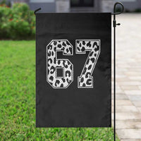 67 Jersey Number Garden Flag Funny Six Seven Meme Y2k Leopard Number - Wonder Print Shop