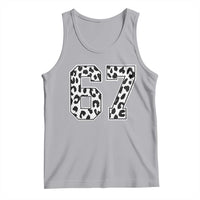67 Jersey Number Tank Top Funny Six Seven Meme Y2k Leopard Number - Wonder Print Shop