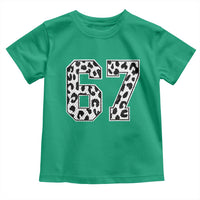 67 Jersey Number Toddler T Shirt Funny Six Seven Meme Y2k Leopard Number - Wonder Print Shop