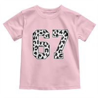 67 Jersey Number Toddler T Shirt Funny Six Seven Meme Y2k Leopard Number - Wonder Print Shop