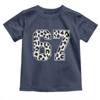 67 Jersey Number Toddler T Shirt Funny Six Seven Meme Y2k Leopard Number - Wonder Print Shop