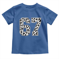 67 Jersey Number Toddler T Shirt Funny Six Seven Meme Y2k Leopard Number - Wonder Print Shop