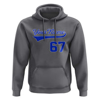 Personalized 67 Jersey Number Hoodie Custom Name Numbered Uniform Sports Team 67th Birthday TS10
