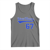 Personalized 67 Jersey Number Tank Top Custom Name Numbered Uniform Sports Team 67th Birthday TS10