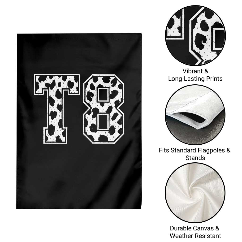 T8 Jersey Number Garden Flag Y2k Leopard Number Concert Inspired Outfit Varsity Sports - Wonder Print Shop