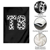 T8 Jersey Number Garden Flag Y2k Leopard Number Concert Inspired Outfit Varsity Sports - Wonder Print Shop