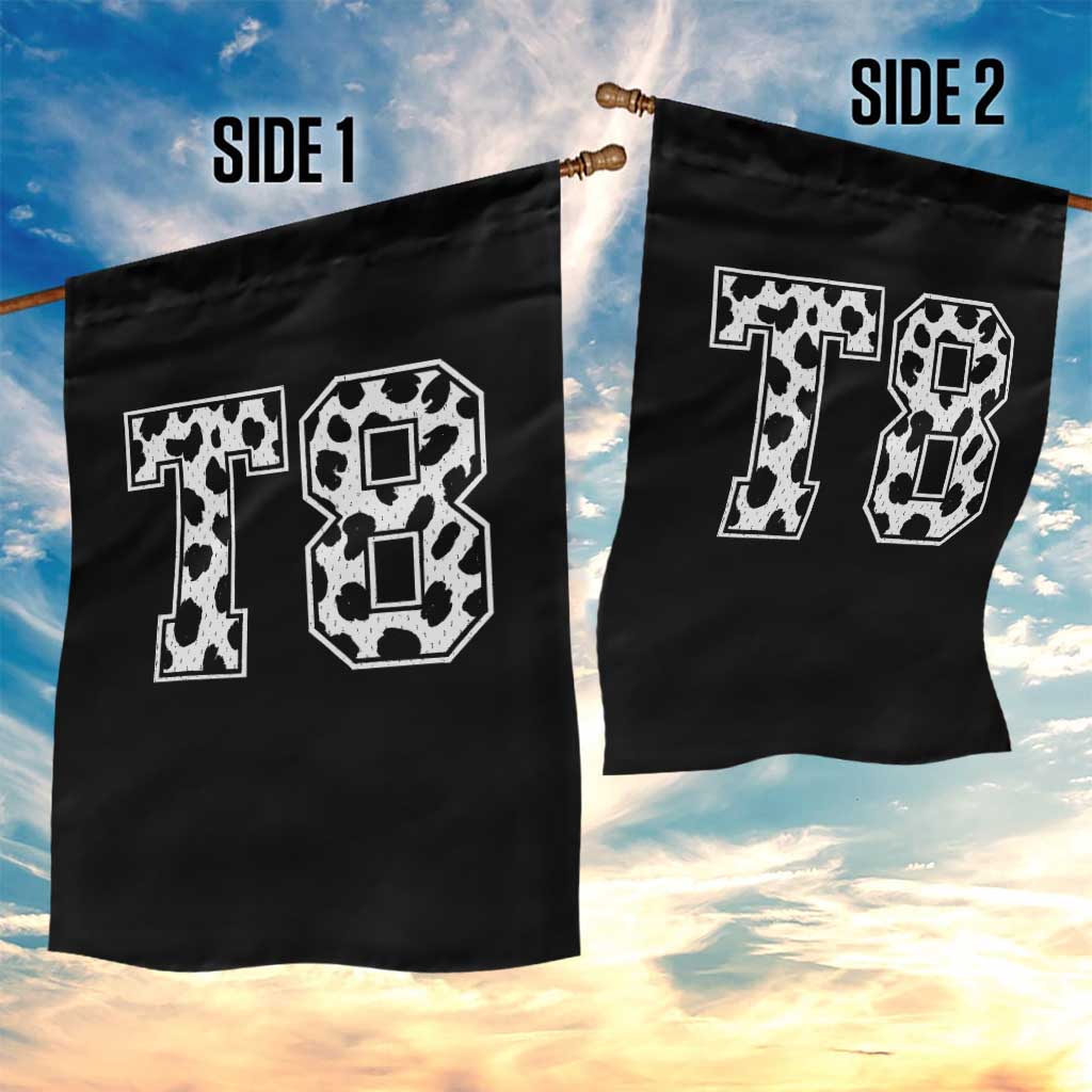 T8 Jersey Number Garden Flag Y2k Leopard Number Concert Inspired Outfit Varsity Sports - Wonder Print Shop
