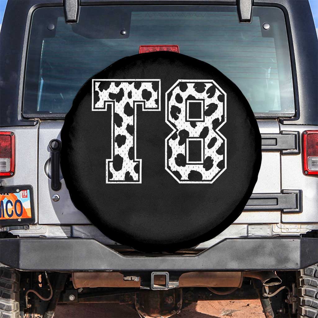 T8 Jersey Number Spare Tire Cover Y2k Leopard Number Concert Inspired Outfit Varsity Sports - Wonder Print Shop