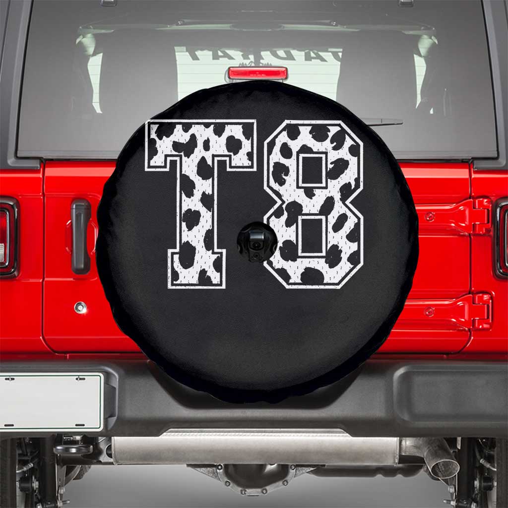 T8 Jersey Number Spare Tire Cover Y2k Leopard Number Concert Inspired Outfit Varsity Sports - Wonder Print Shop