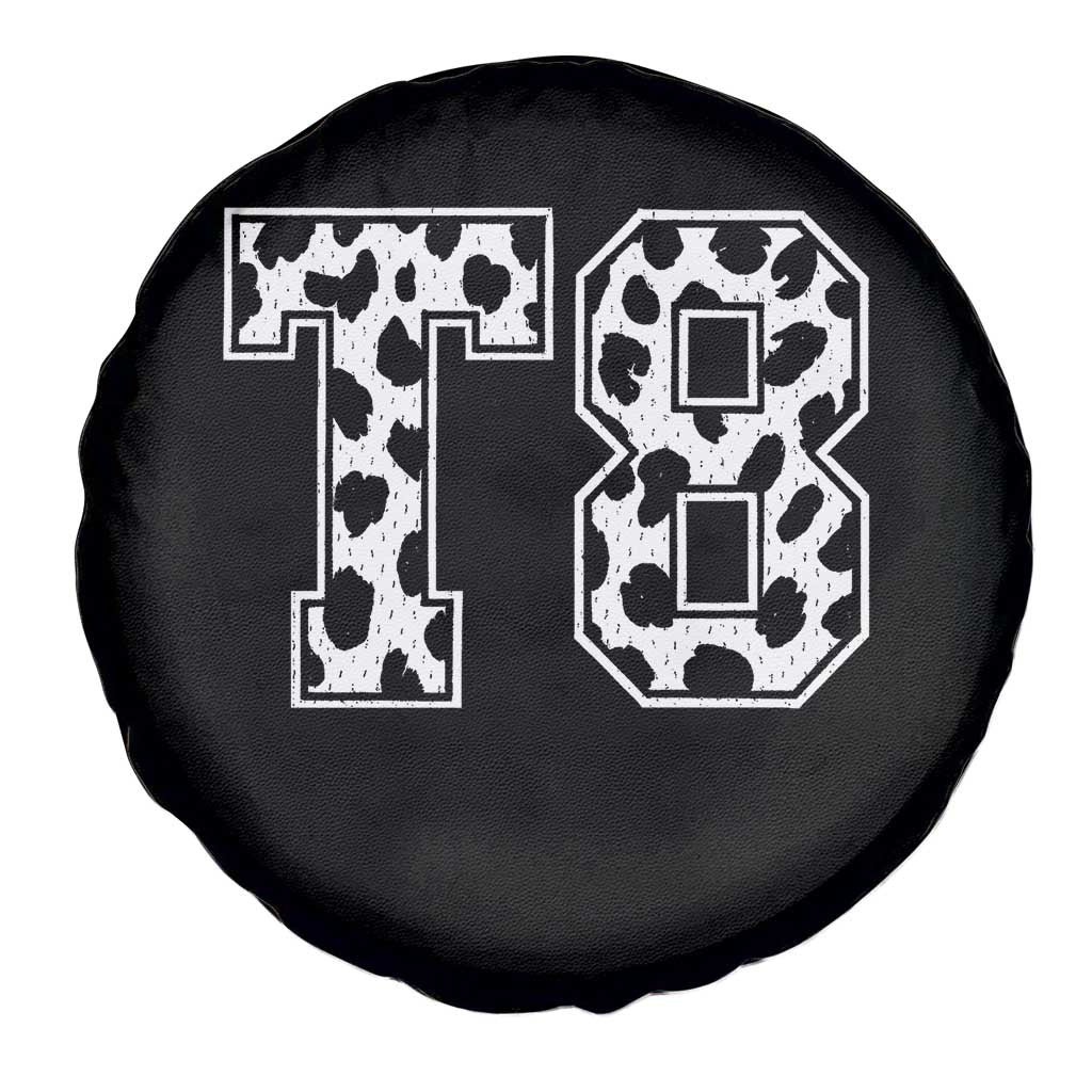 T8 Jersey Number Spare Tire Cover Y2k Leopard Number Concert Inspired Outfit Varsity Sports - Wonder Print Shop