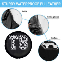 T8 Jersey Number Spare Tire Cover Y2k Leopard Number Concert Inspired Outfit Varsity Sports - Wonder Print Shop