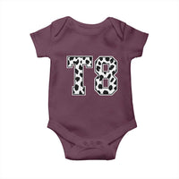 T8 Jersey Number Baby Onesie Y2k Leopard Number Concert Inspired Outfit Varsity Sports - Wonder Print Shop